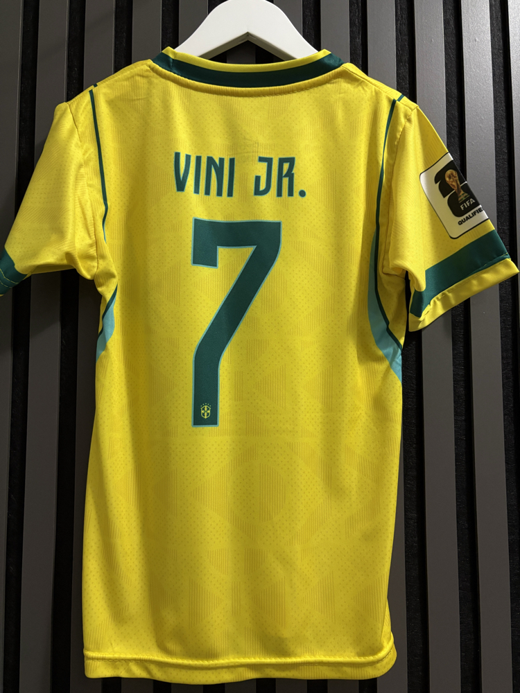 Çocuk-Vini Jr.#7- Brezilya Çocuk Forma Takımı – Sarı/Mavi
