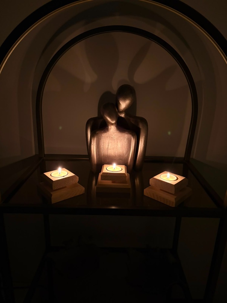 Masif Çam 3'lü Set Tealight Mumluk