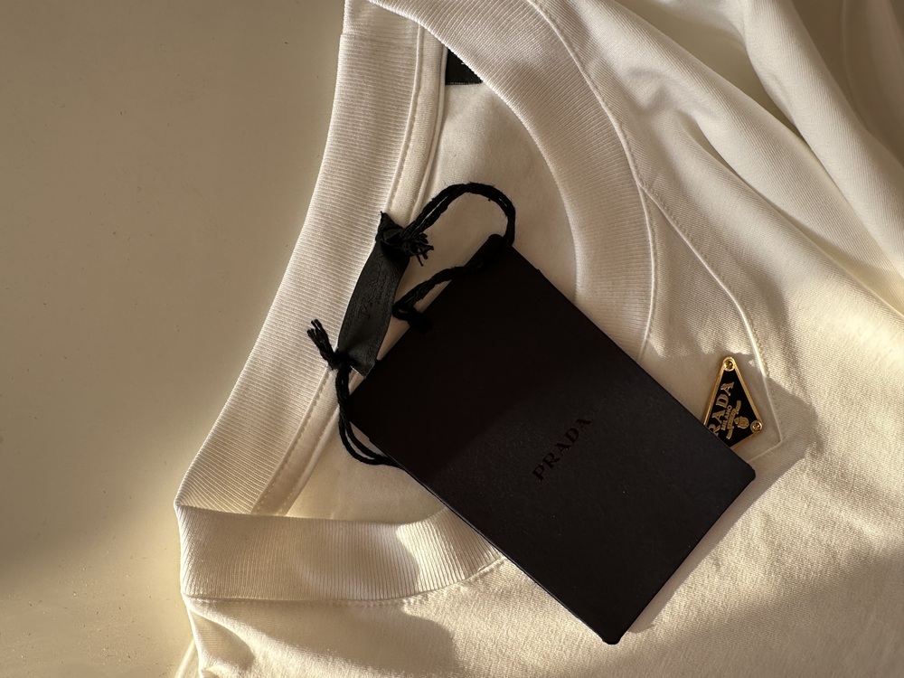 PRADA A++ Kalite Beyaz T-Shirt