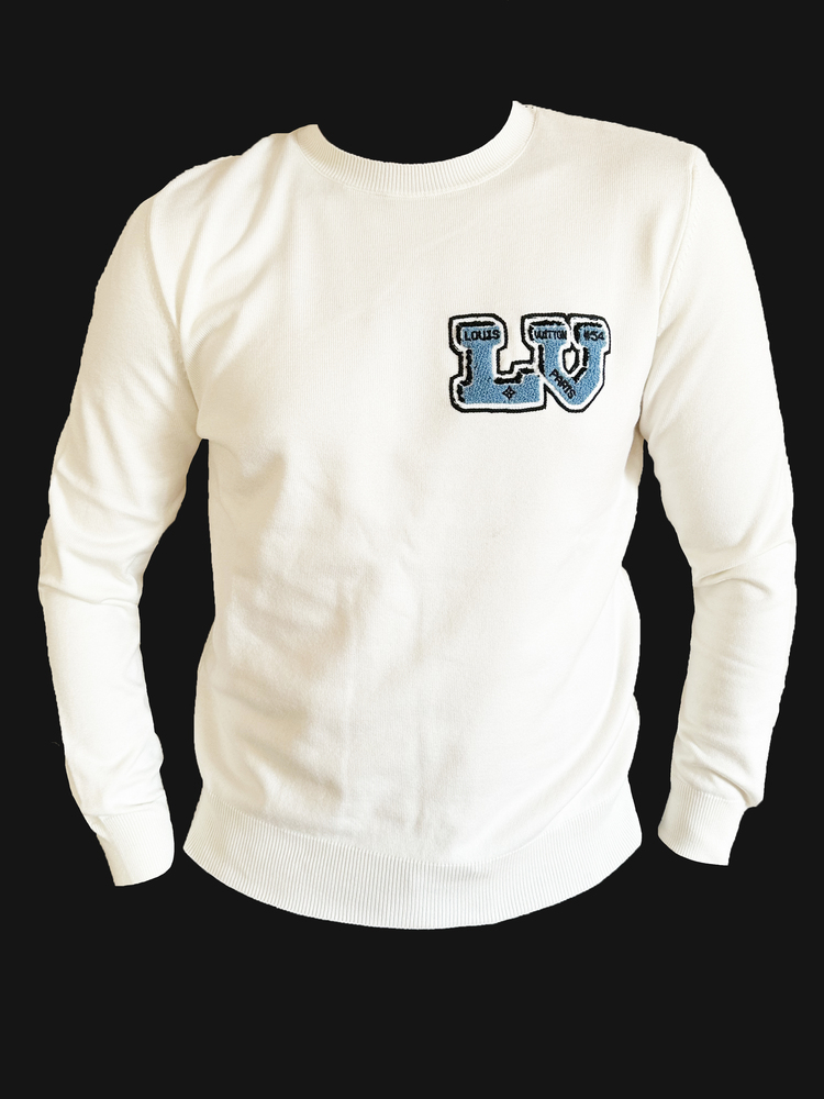 Louis Vuitton Krem-Mavi Sweat A++ Kalite