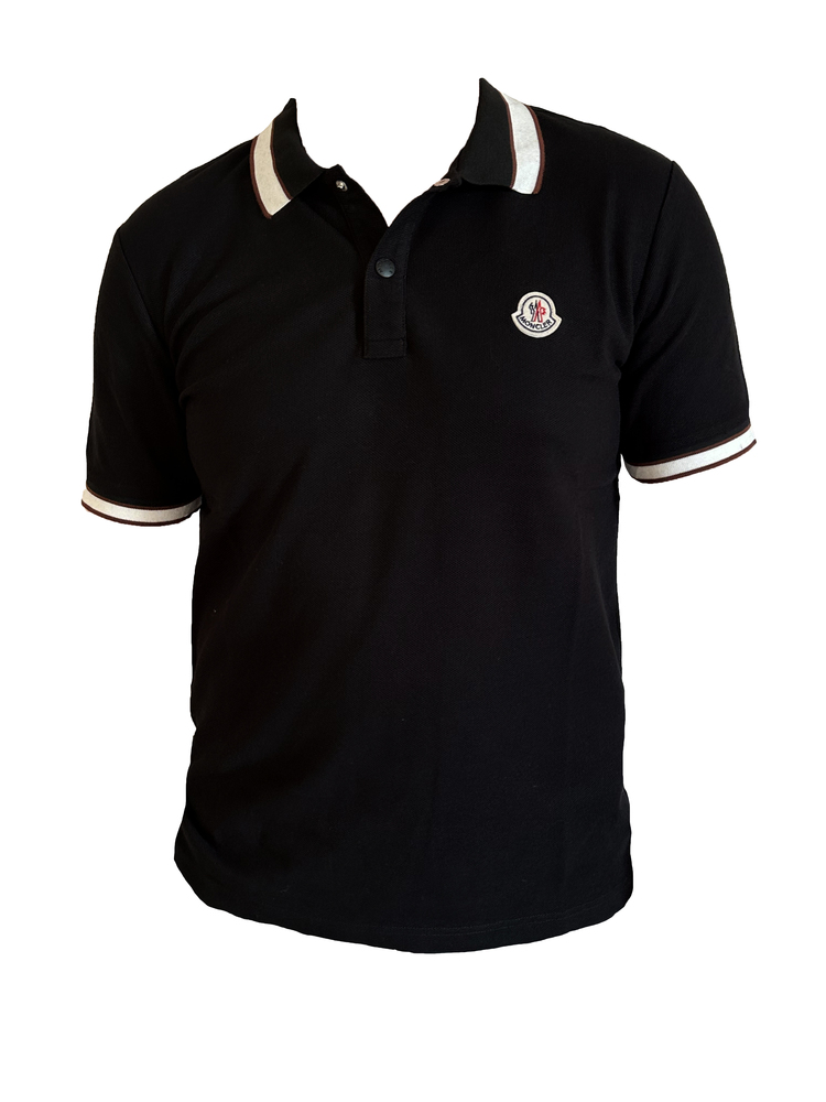 Moncler Siyah A++ Kalite Polo Yaka