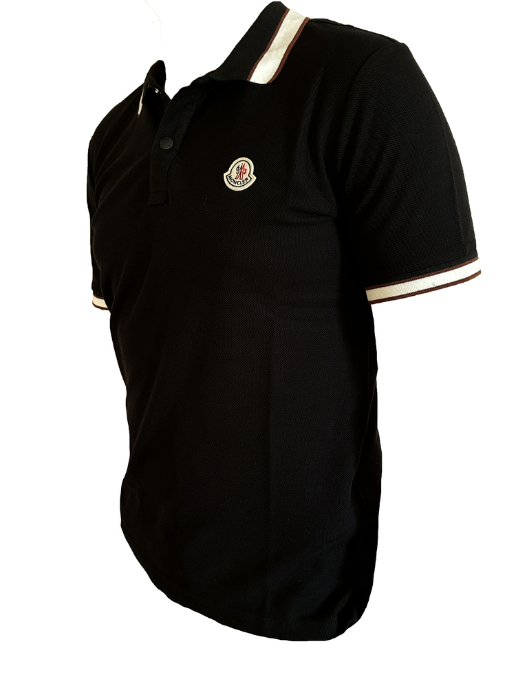 Moncler Siyah A++ Kalite Polo Yaka