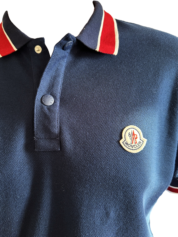 Moncler Lacivert A++ Kalite Polo Yaka