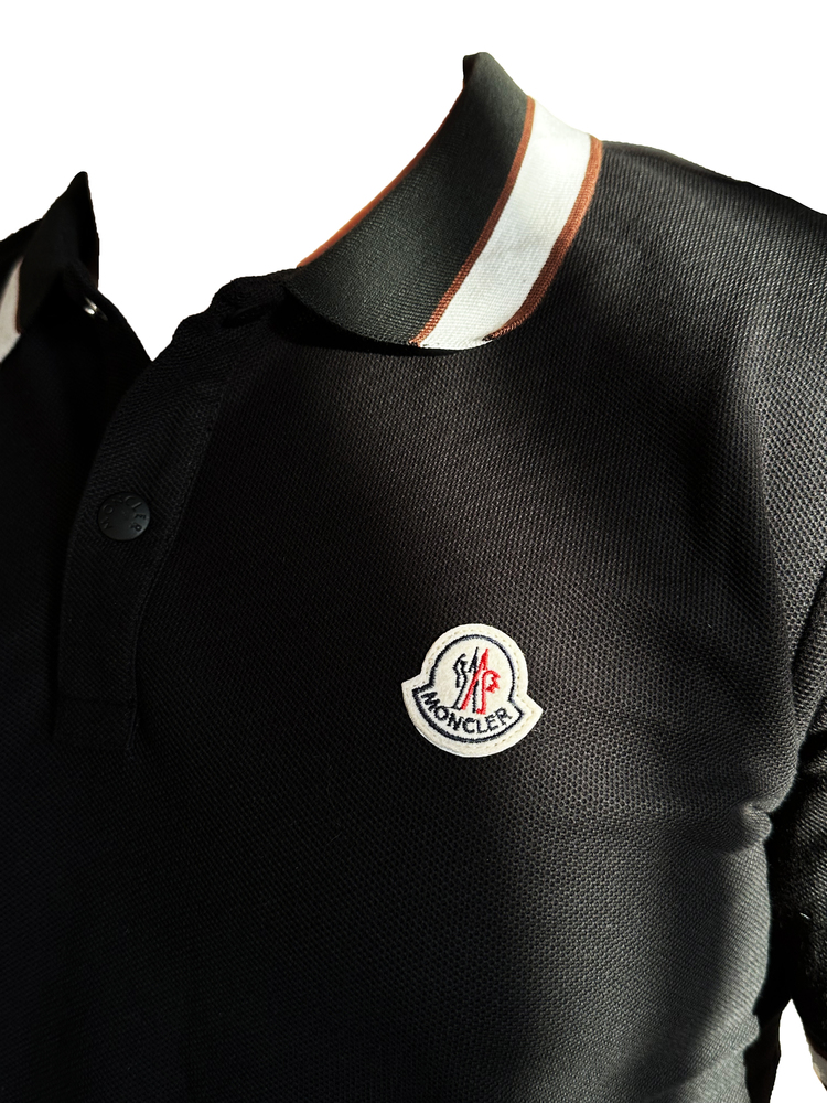 Moncler Siyah A++ Kalite Polo Yaka