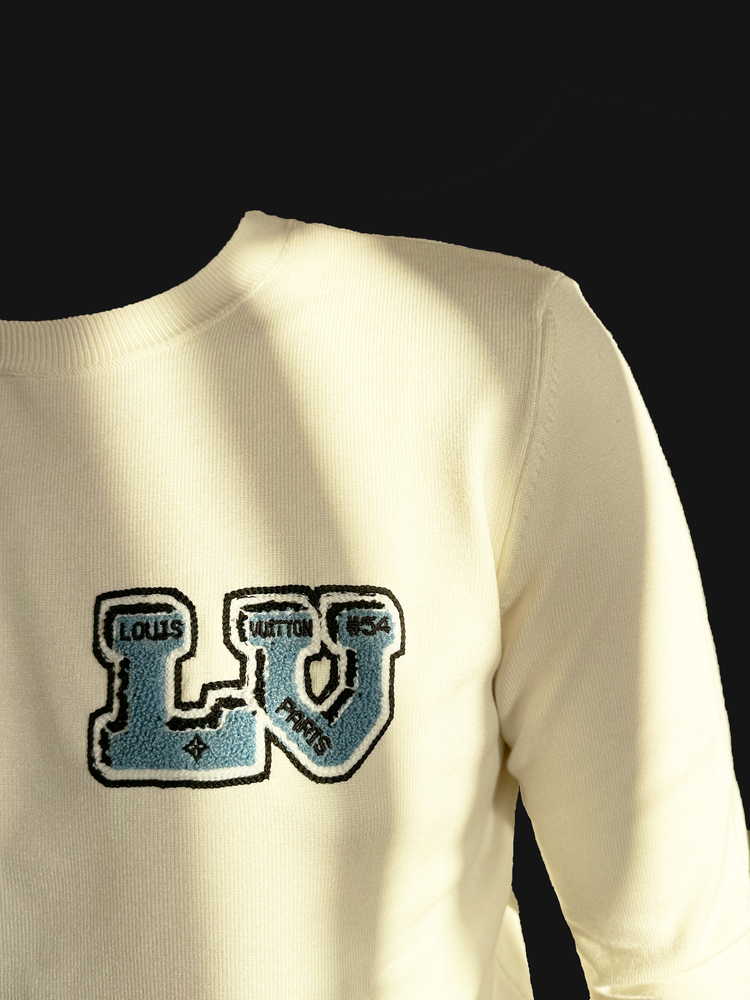 Louis Vuitton Krem-Mavi Sweat A++ Kalite