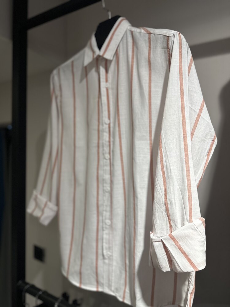 Keten Linen Kumaş Salaş Gömlek