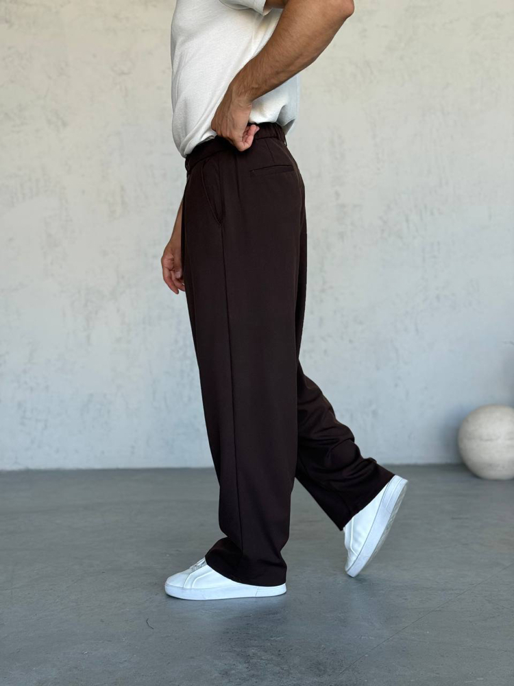 Pileli Baggy Pantolon