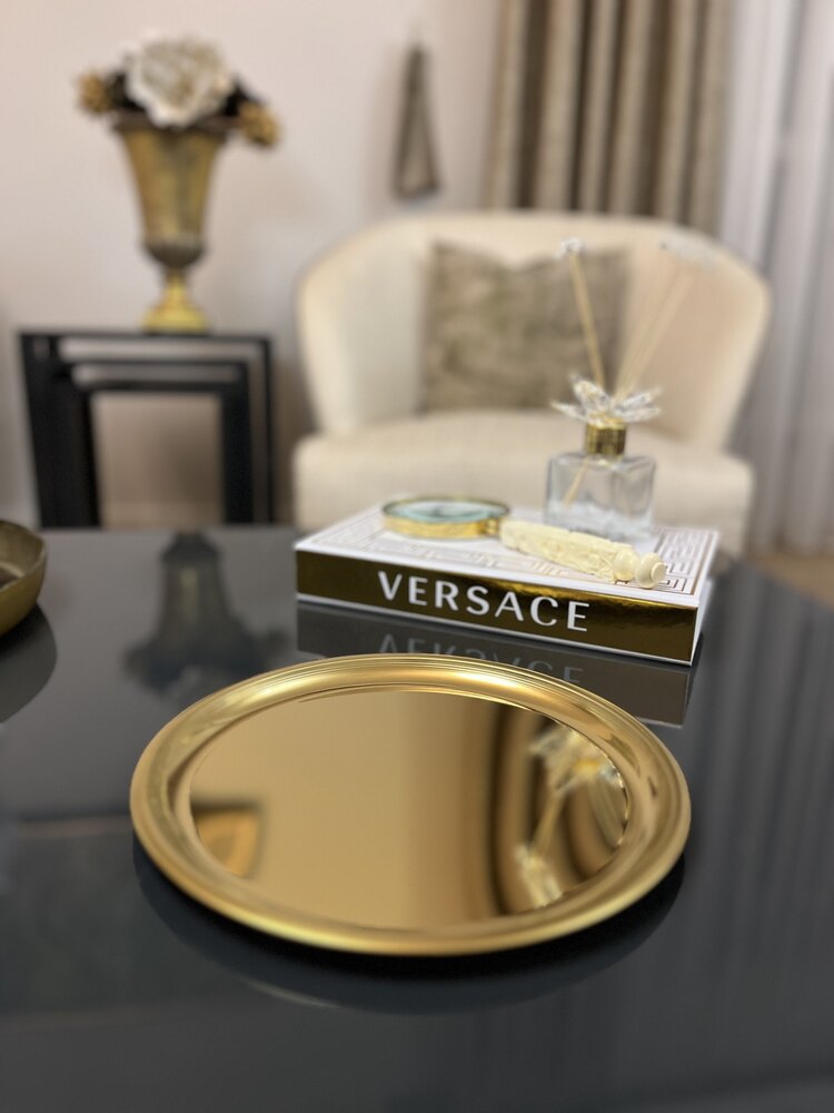 23 cm Gold Kaplama sunum tepsisi
