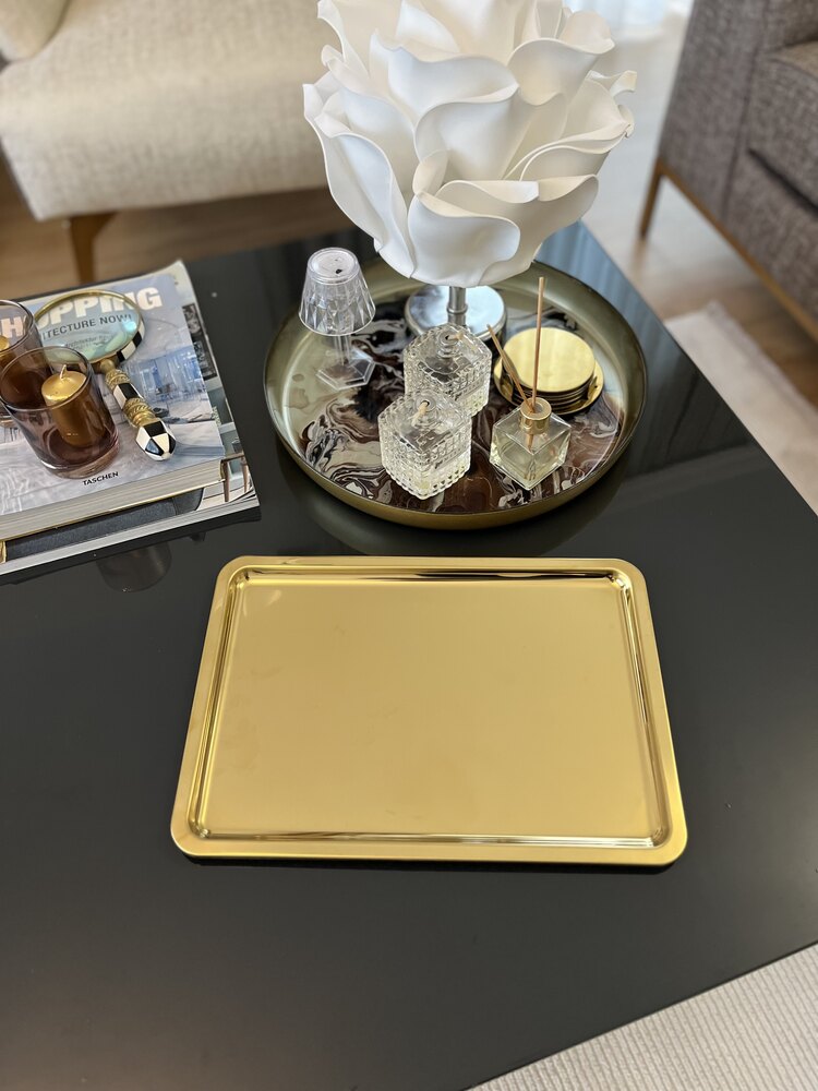 33*23 cm Gold Sunum Tepsisi