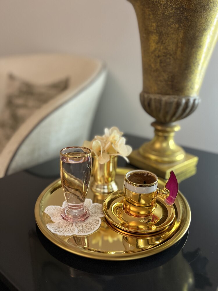 23 cm Gold Kaplama sunum tepsisi