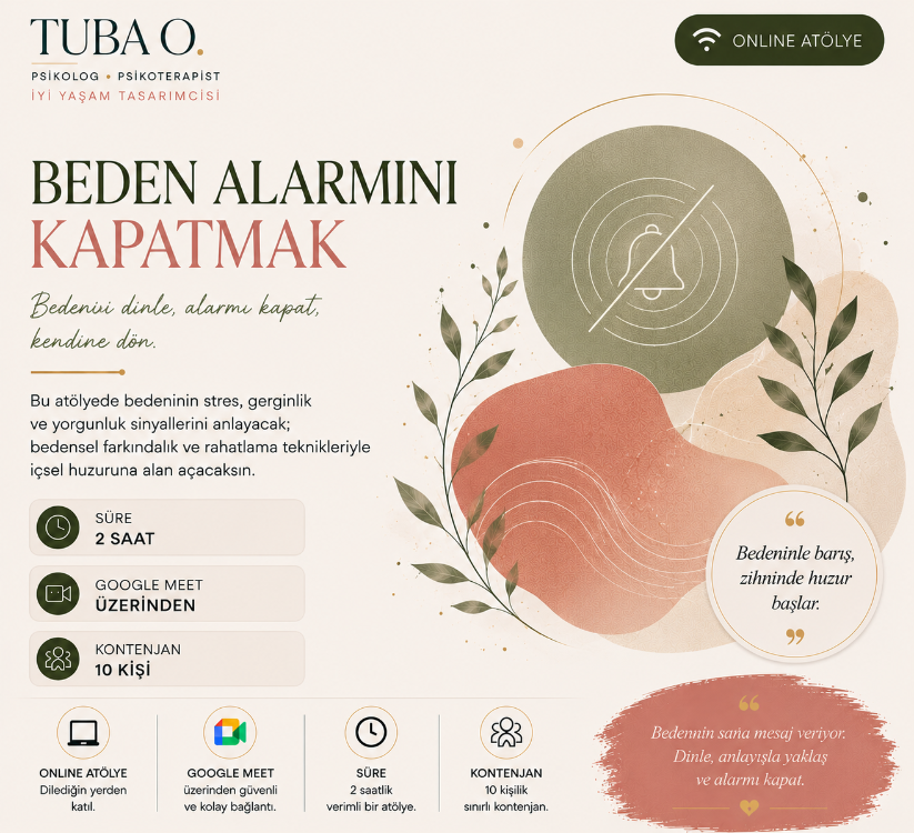 Beden Alarmını Kapatmak | Online Workshop