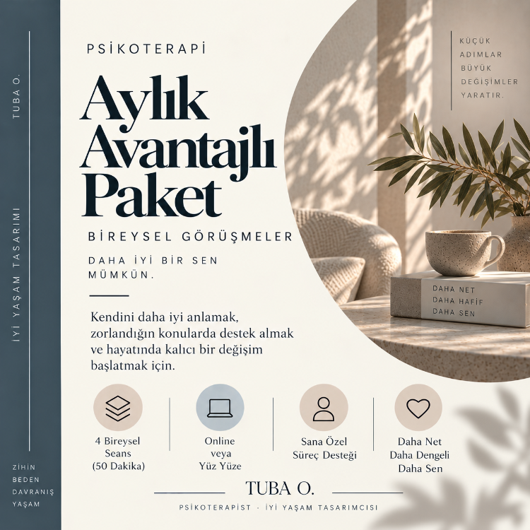 Bireysel Psikoterapi Seansı | Avantajlı Paket 