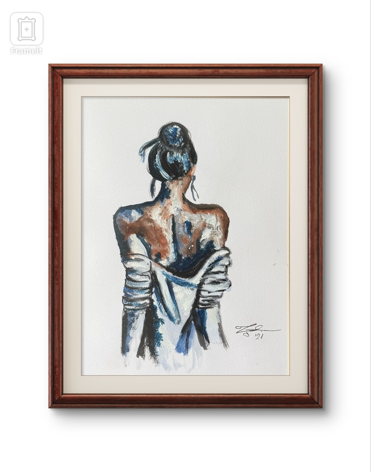 Woman in Blue