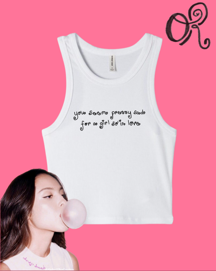 for a girl so in love crop olivia rodrigo