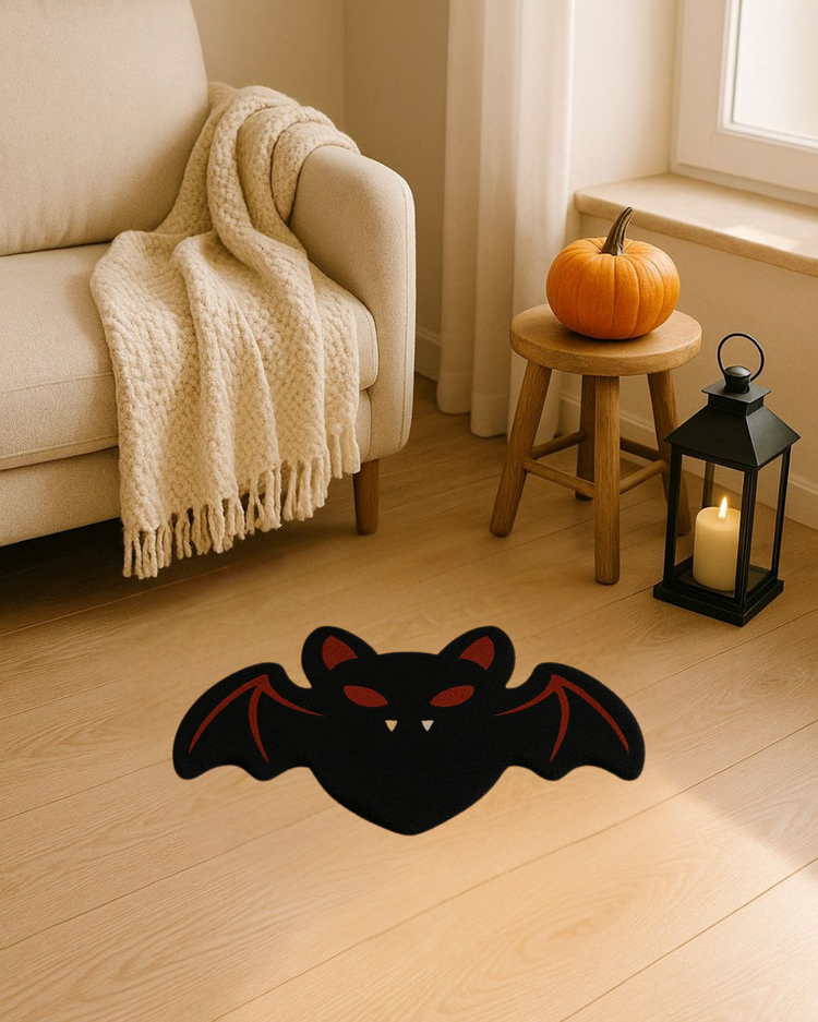 El Yapımı Yarasa Halısı – Tufting Spooky Dekor