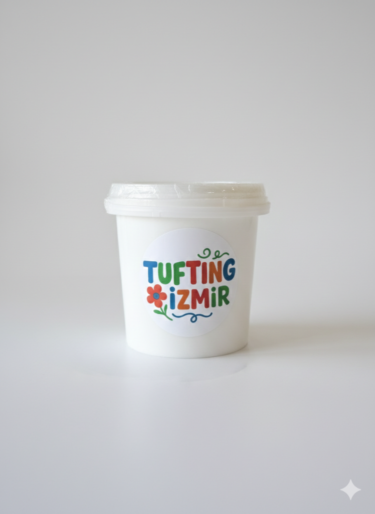 Tufting & Punch Tutkalı – Su Bazlı Şeffaf Halı Yapıştırıcısı (1 KG)