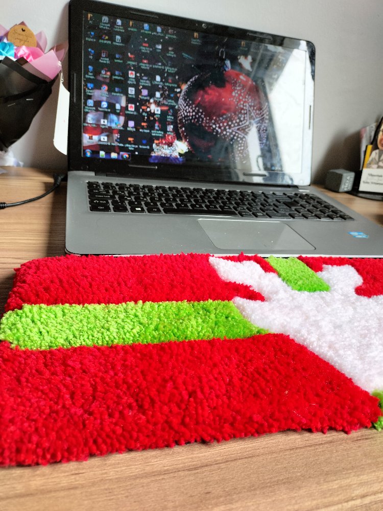 Christmas Tufting Klavye Halısı