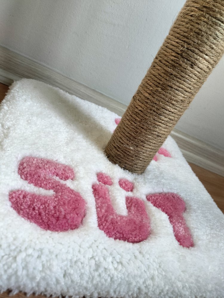 İsimli Kedi Tufting Tırmalama Tahtası