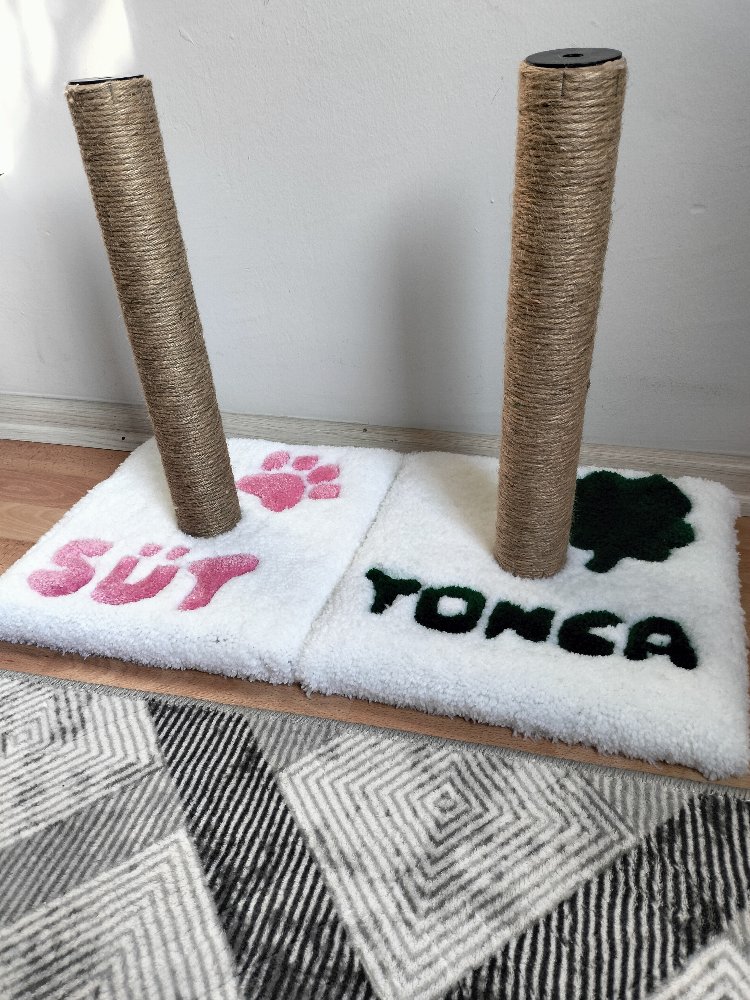İsimli Kedi Tufting Tırmalama Tahtası