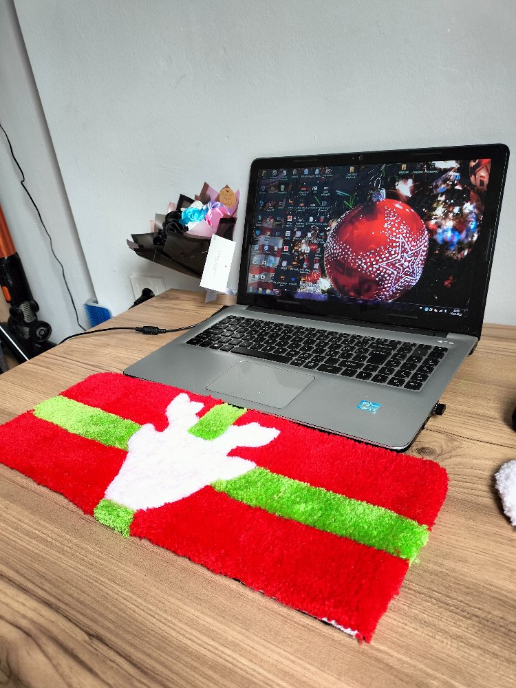 Christmas Tufting Klavye Halısı