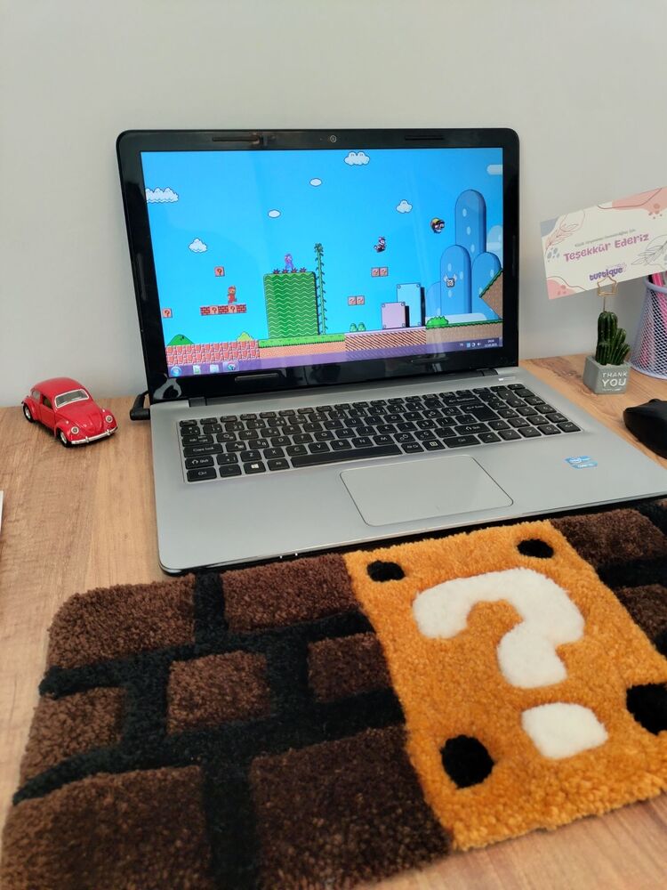 Süper Mario Tufting Klavye Halısı✨