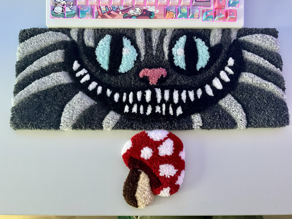 Cheshire cat keyboard rugs