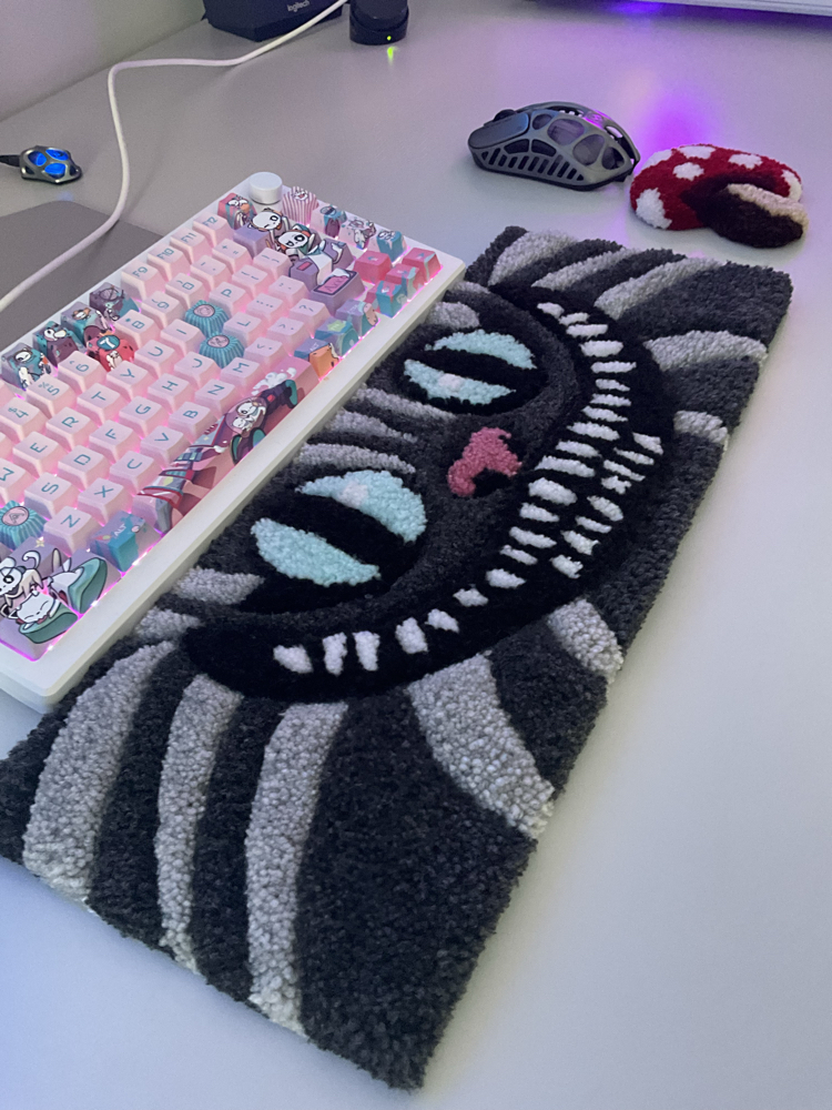 Cheshire cat keyboard rugs