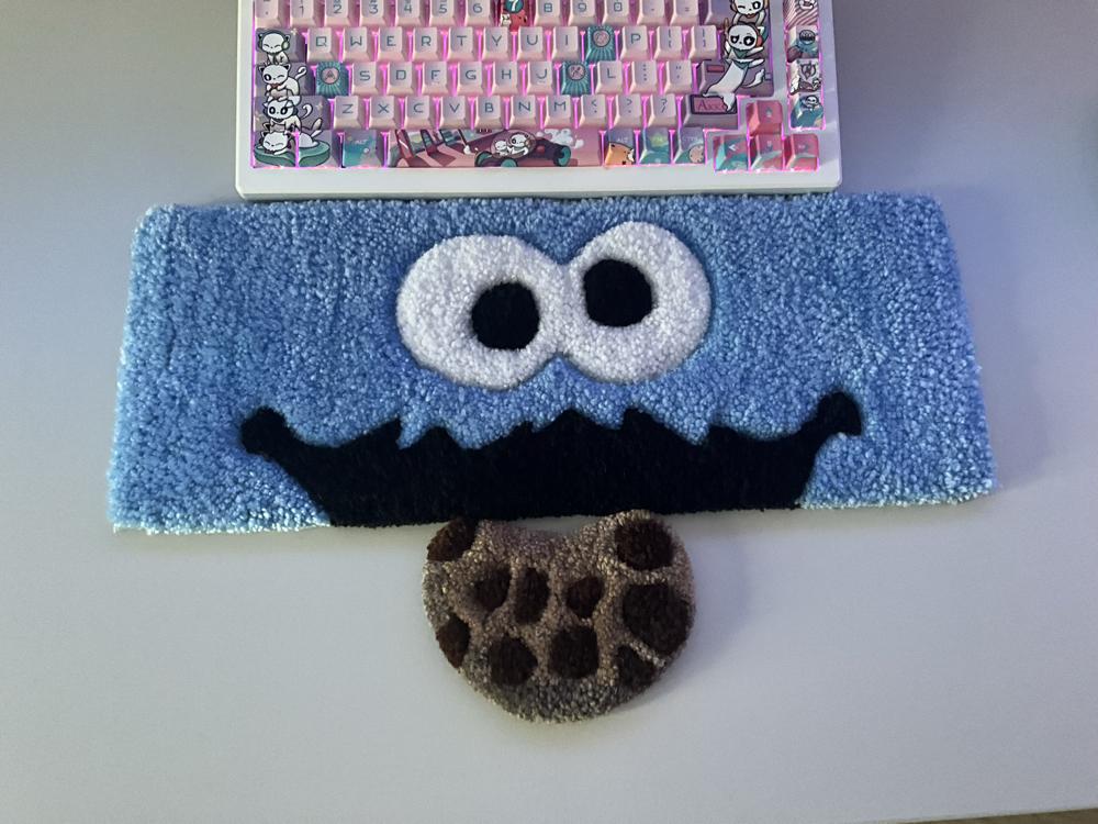 Cookie Monster Keyboard Rug