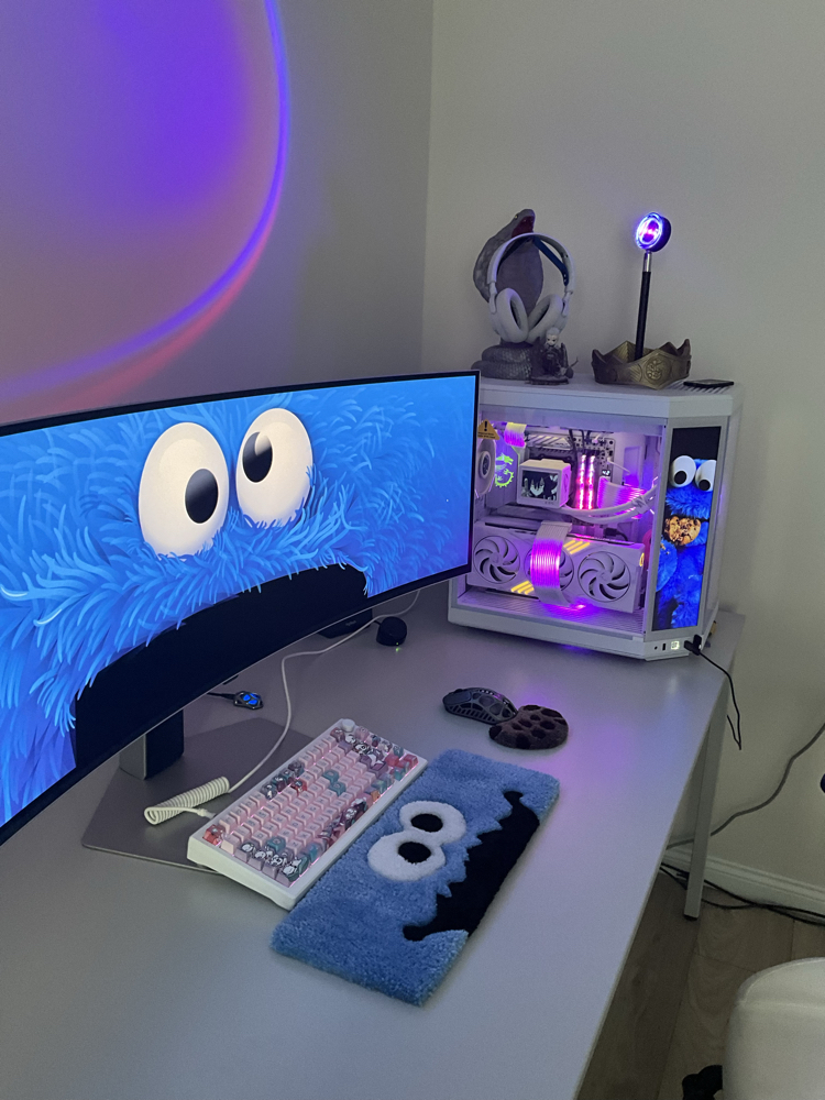 Cookie Monster Keyboard Rug