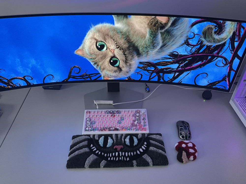 Cheshire cat keyboard rugs