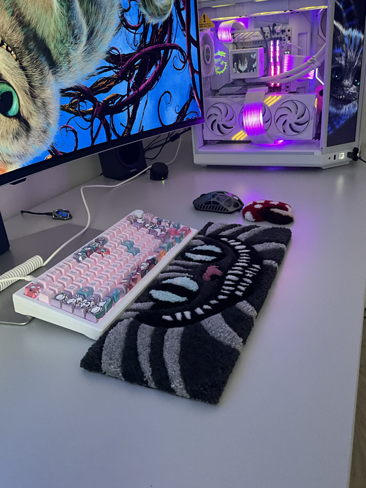 Cheshire cat keyboard rugs