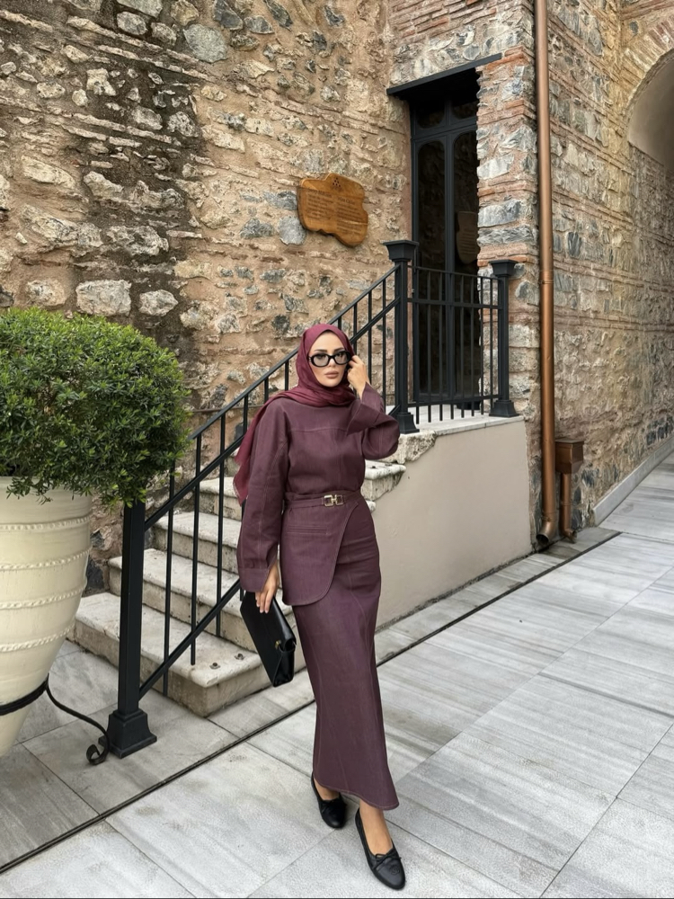Serena Denim Elbise