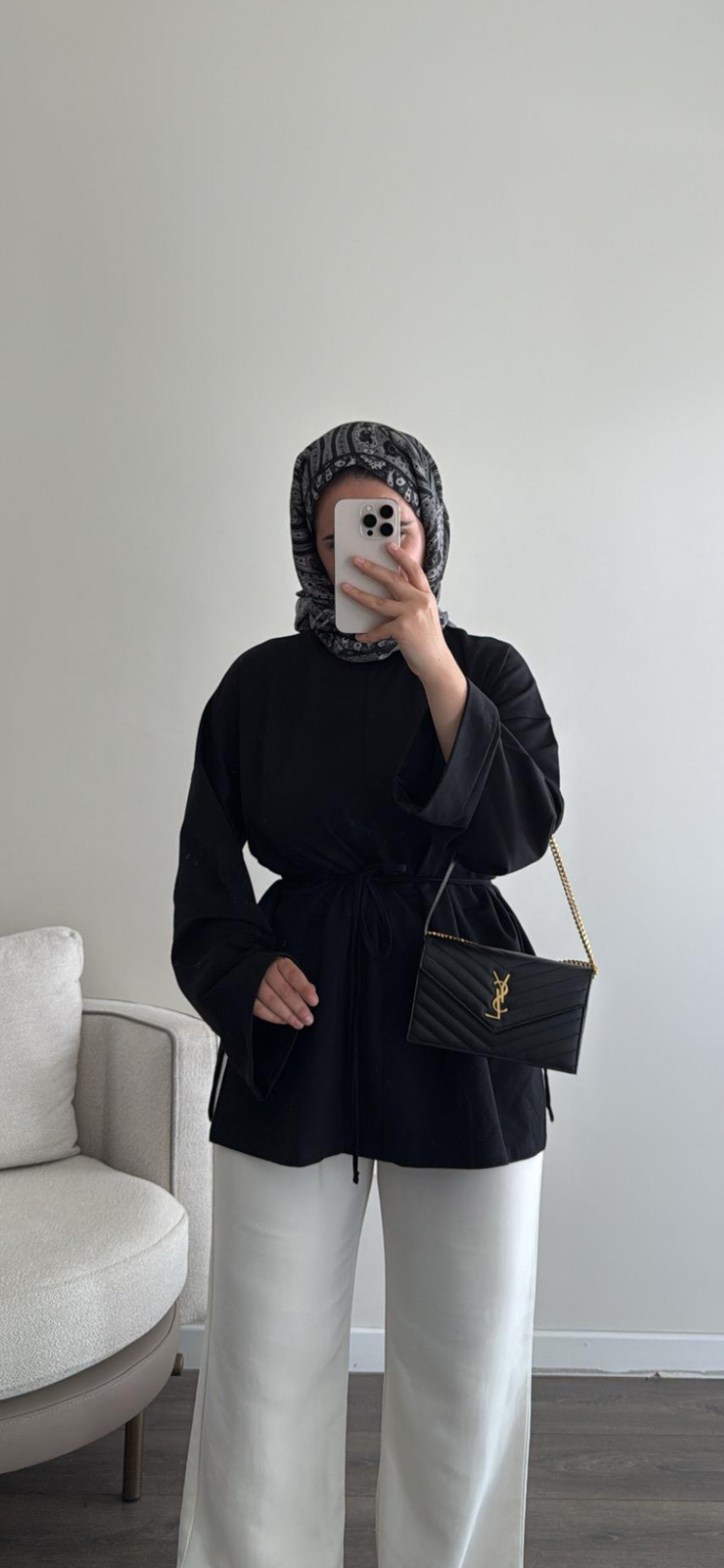 Yandan Yırtmaçlı Sweat Siyah