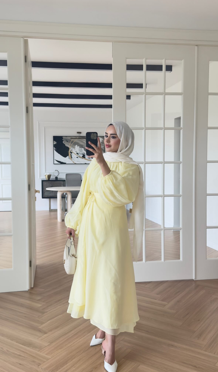 Balon Kol Takım Butter Yellow