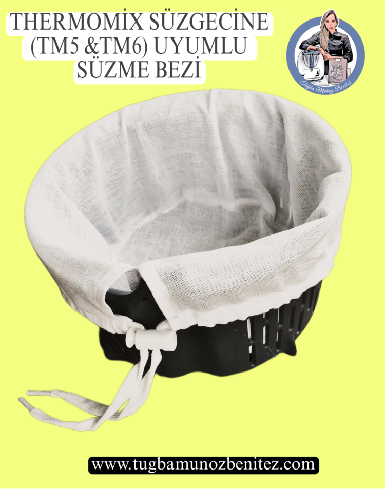THERMOMİX MUTFAK ALETİ İÇİN BEZ SÜZME TORBASI 