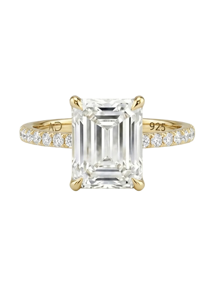 2.5CT | EMERALD CUT ETERNİTY YÜZÜK