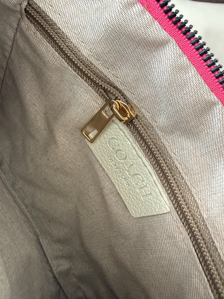 Coach Clutch Pembe çanta