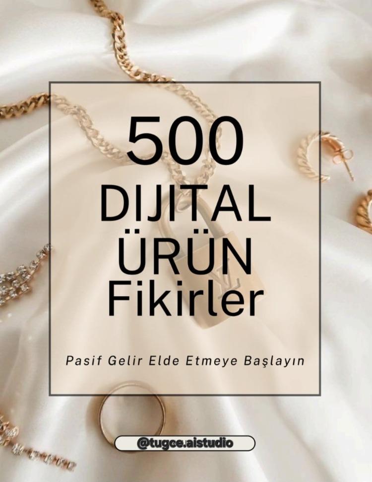 500 Dijital Ürün Fikri Listesi | (PDF)