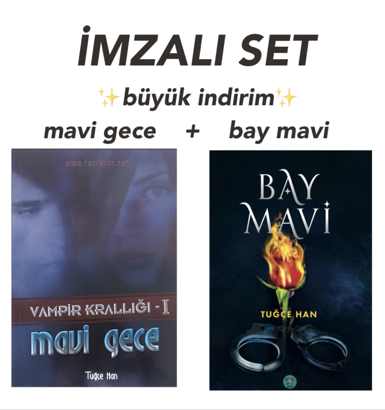 İMZALI SET (Bay Mavi + Mavi Gece)