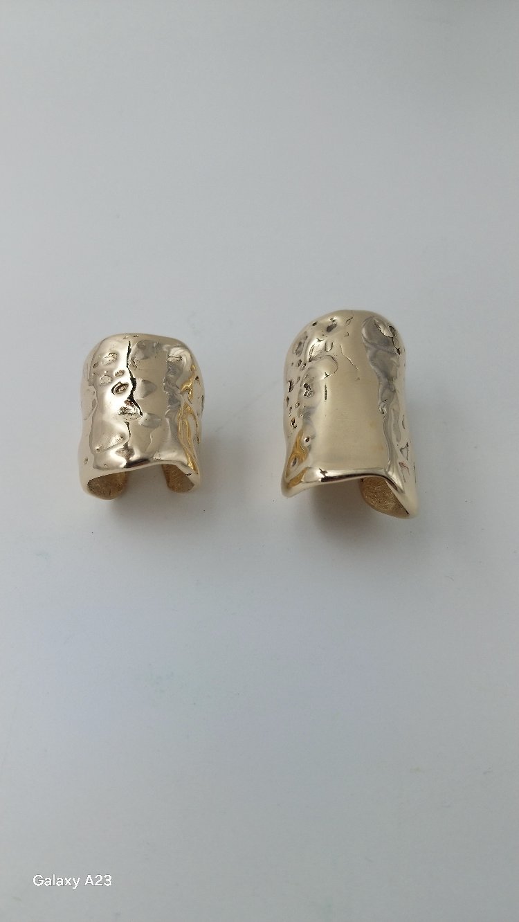 Organik Dokulu Deliksiz Kıkırdak Küpesi (Ear Cuff) – Tasarım & Kişiye Özel El Yapımı