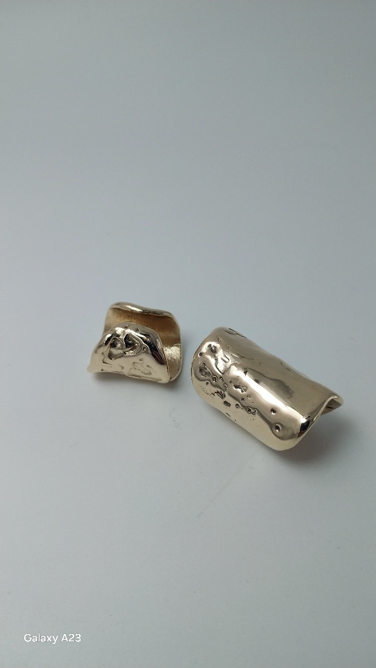 Organik Dokulu Deliksiz Kıkırdak Küpesi (Ear Cuff) – Tasarım & Kişiye Özel El Yapımı