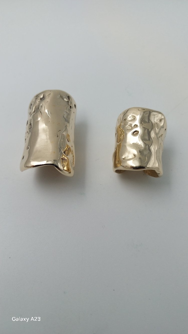 Organik Dokulu Deliksiz Kıkırdak Küpesi (Ear Cuff) – Tasarım & Kişiye Özel El Yapımı