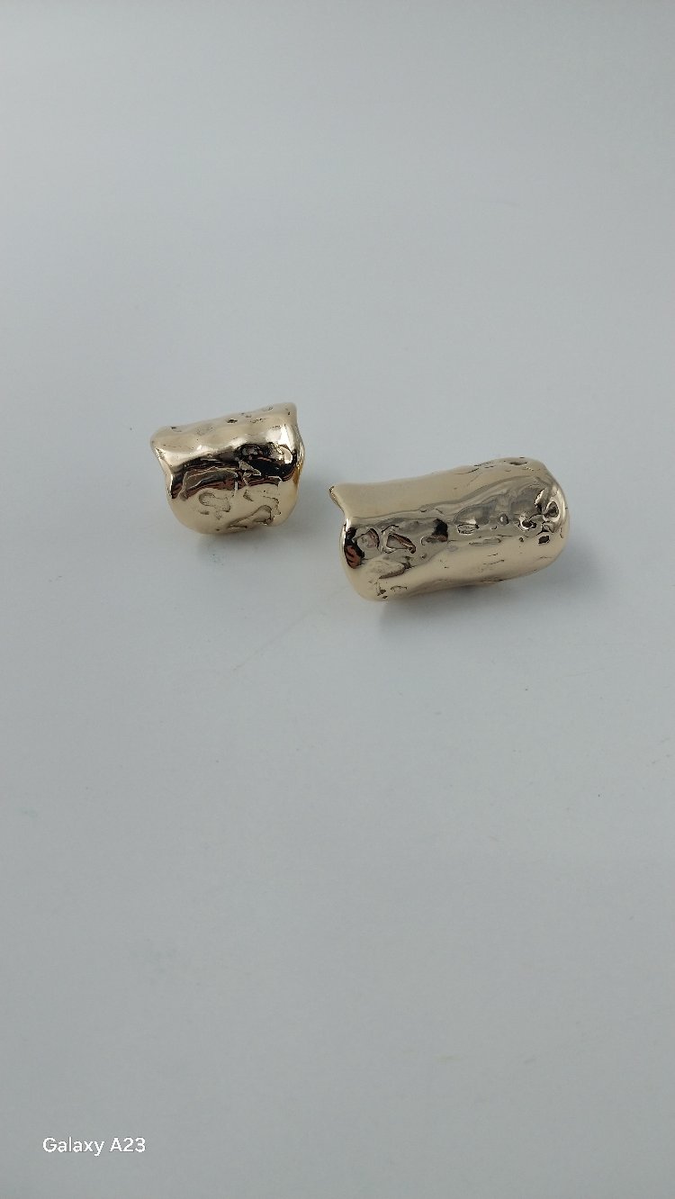 Organik Dokulu Deliksiz Kıkırdak Küpesi (Ear Cuff) – Tasarım & Kişiye Özel El Yapımı