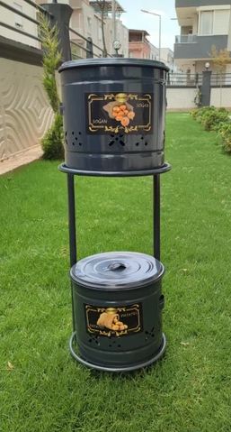 Patateslik Soğanlık Metal Paslanmaz En 25CM Boy 65 cm Kaçmaz Fırsat One Size