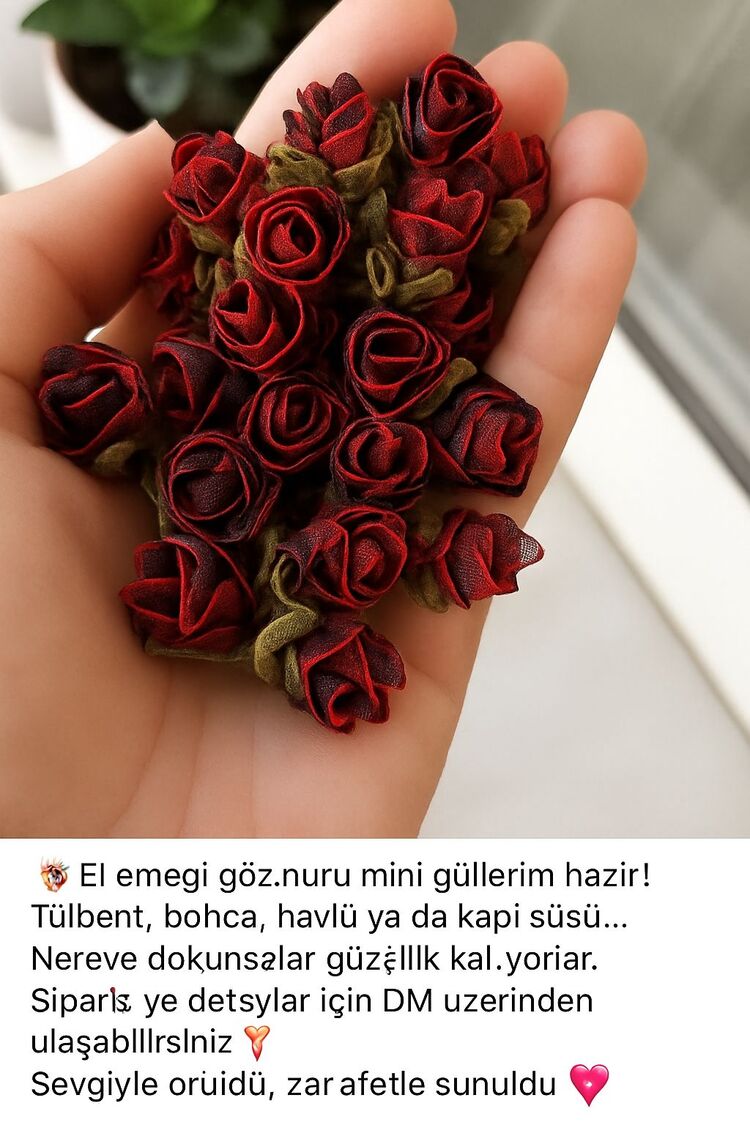 TOMURCUK GÜL MOTİFİ ( 40 ADET)