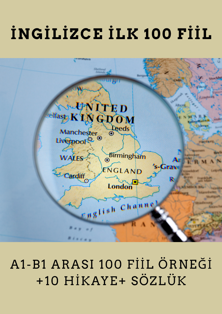 İngilizce İlk 100 Fiil S1-B1 Seviye + 10 Hİkaye ve Sözlük (42SF)