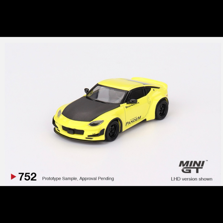 Mini Gt 752-Nissan Z Pandem Ikazuchi Yellow