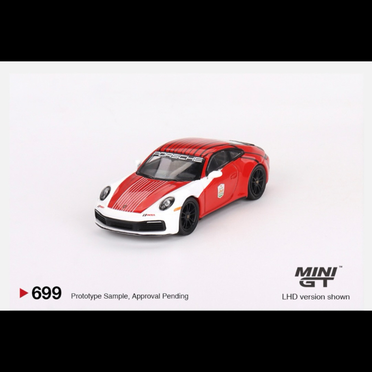 Mini Gt 699-Porsche 911 (992) Carrera S Safety Car 2023 IMSA Daytona 24 Hrs