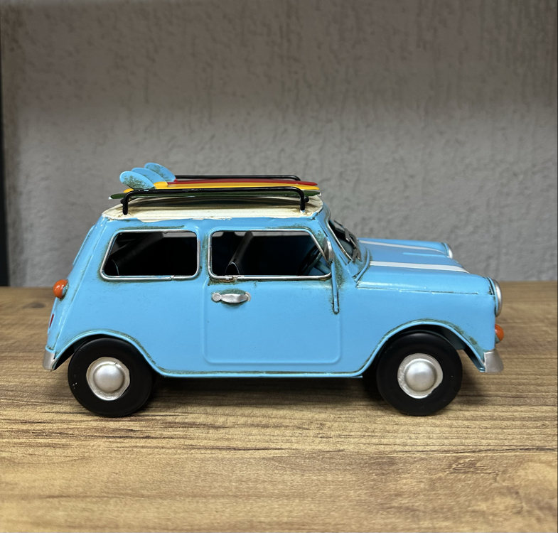 Metal Mini cooper 3 sörf tahtası retro