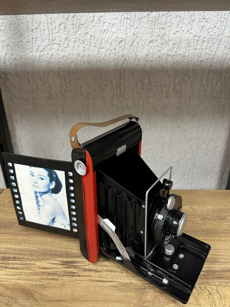 Kodak katlanır fotoğraf makinesi metal biblo